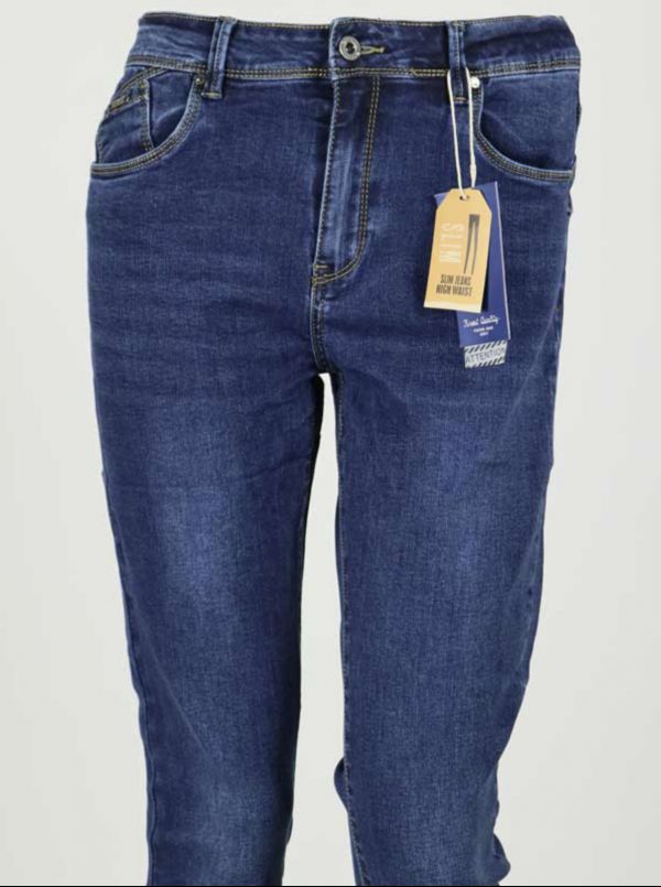 Trendy Mode Tholen norfy slim fit jeans blauw