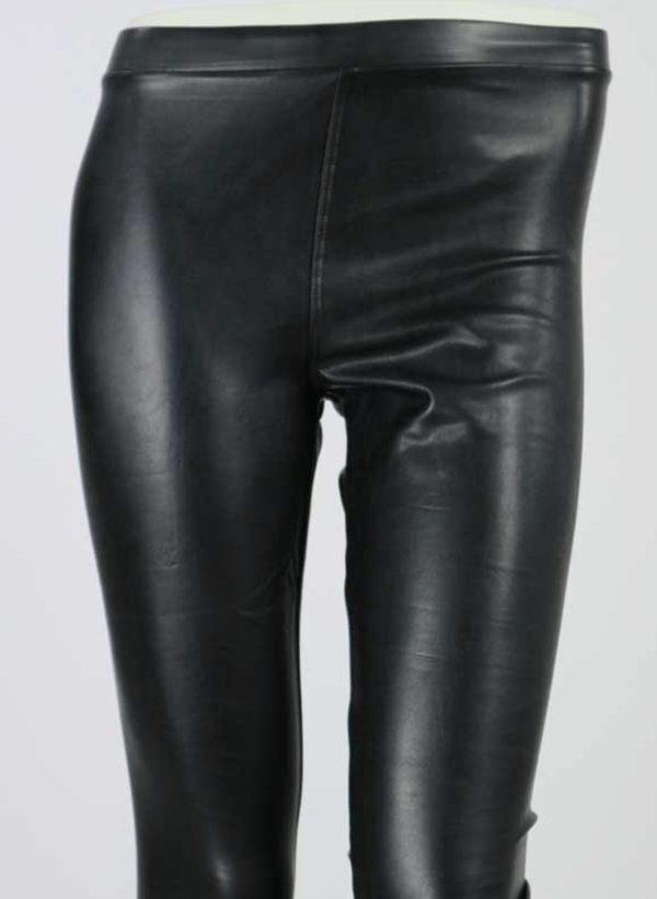 Trendy Mode Tholen Norfy leather look legging zwart