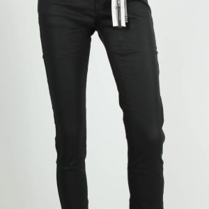 Trendy Mode Tholen Norfy Slimfit Coated Jeans Zwart