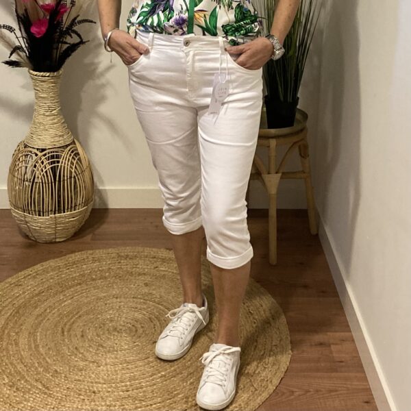 Norfy Capri Jeans Off White - Trendy Mode Tholen