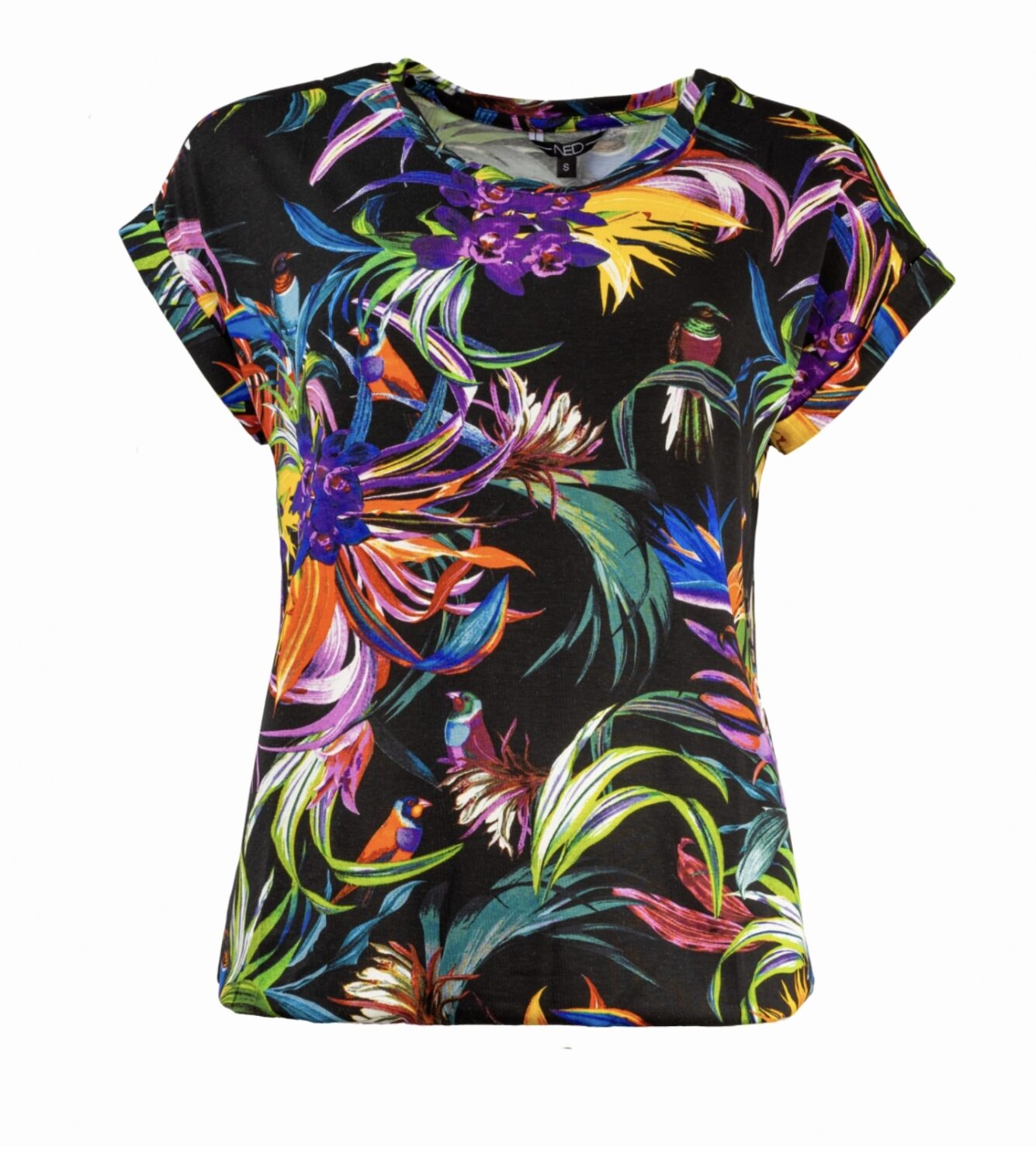 NED Shirt Tropische Print Multicolor - Trendy Mode Tholen