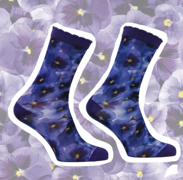 Sock My Viola Flowers - Trendy Mode Tholen