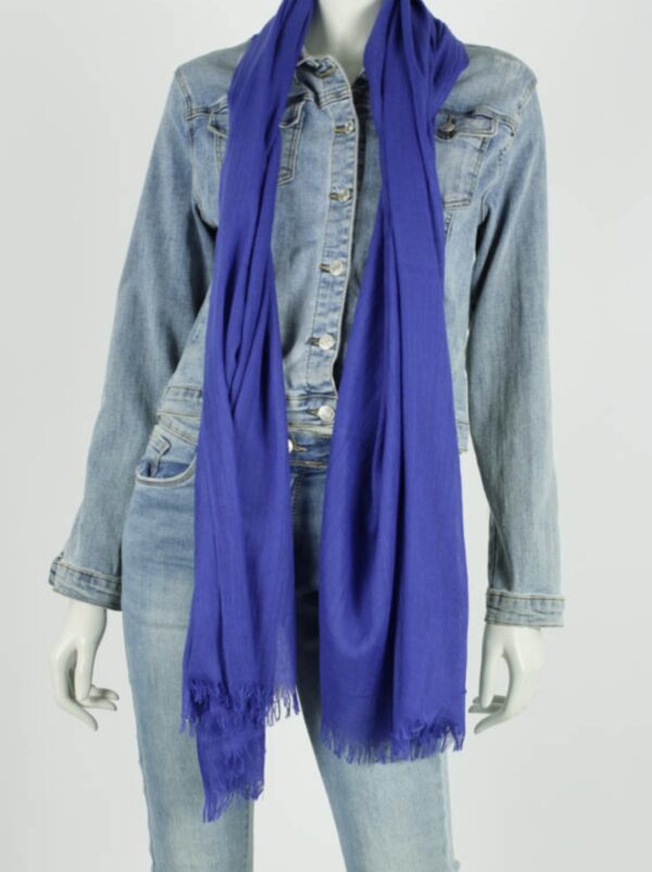 Sjaal Bibi Kobalt Blauw - Trendy Mode Tholen