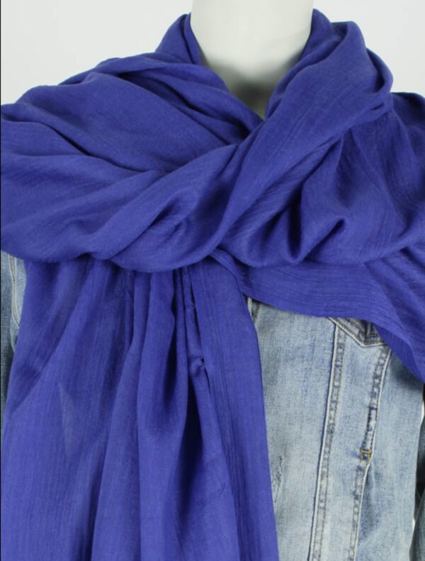 Sjaal Bibi Kobalt Blauw - Trendy Mode Tholen