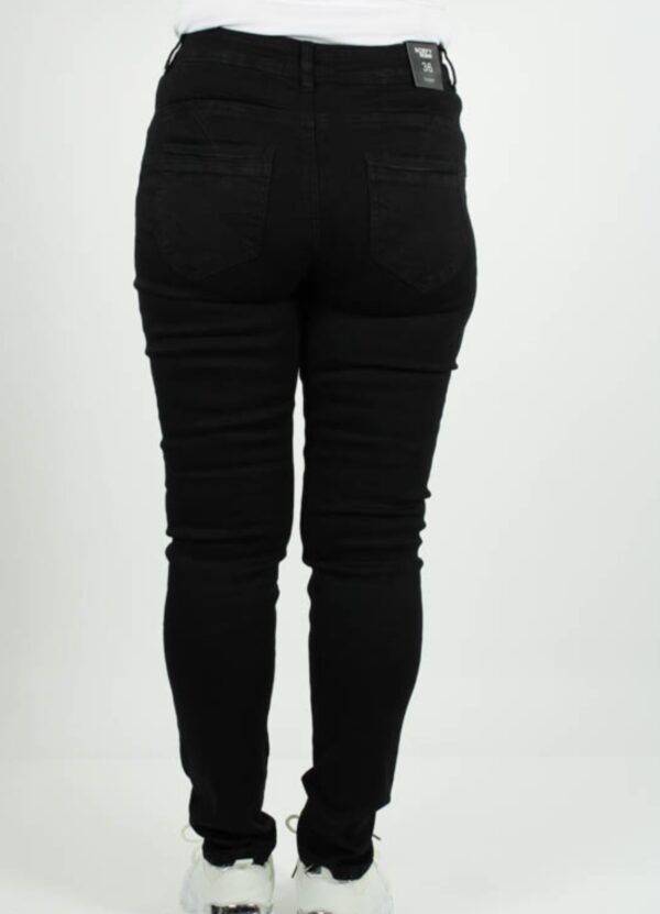 Norfy Slim Fit Push-Up Jeans Zwart - Trendy Mode Tholen