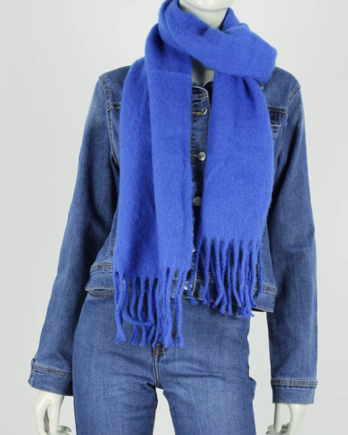 Sjaal Plain Kobalt Blauw - Trendy Mode Tholen