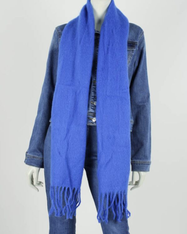 Sjaal Plain Kobalt Blauw - Trendy Mode Tholen