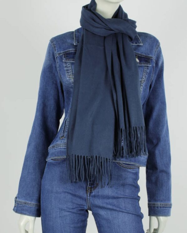 Sjaal Justine Navy - Trendy Mode Tholen