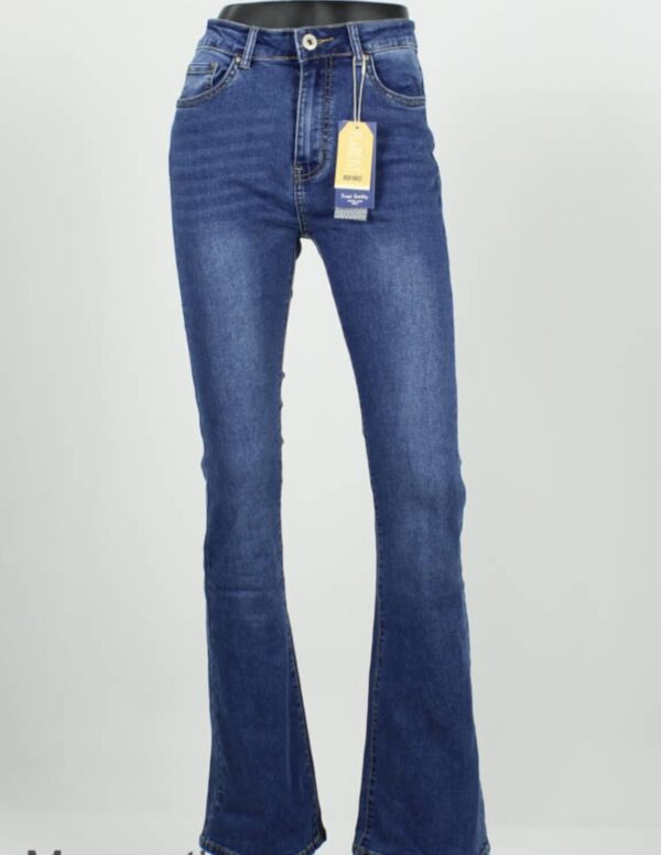 Norfy Flair High Waist Jeans Blauw - Trendy Mode Tholen