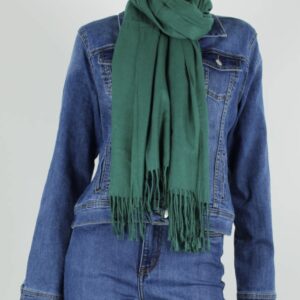 Sjaal Justine Flessegroen - Trendy Mode Tholen