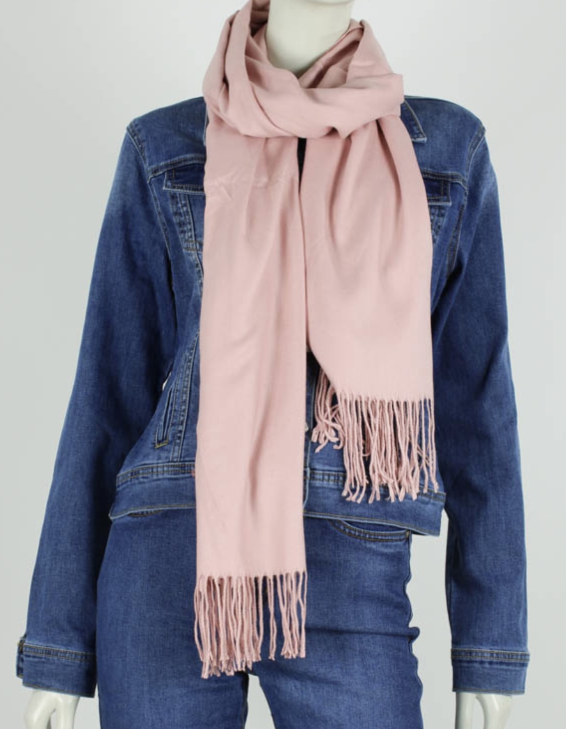 Sjaal Justine Poeder Roze - Trendy Mode Tholen
