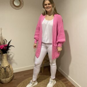 Trendy Mode Tholen - Vest Lady Short Licht Roze