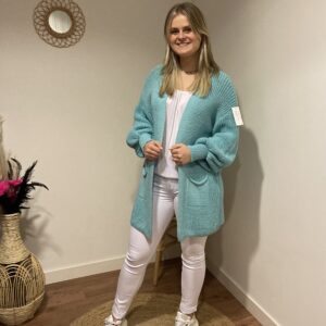 Trendy Mode Tholen - Vest Lady Short Mint Groen