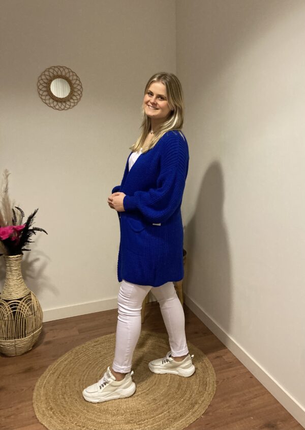 Trendy Mode Tholen - Vest Lady Short Kobalt Blauw