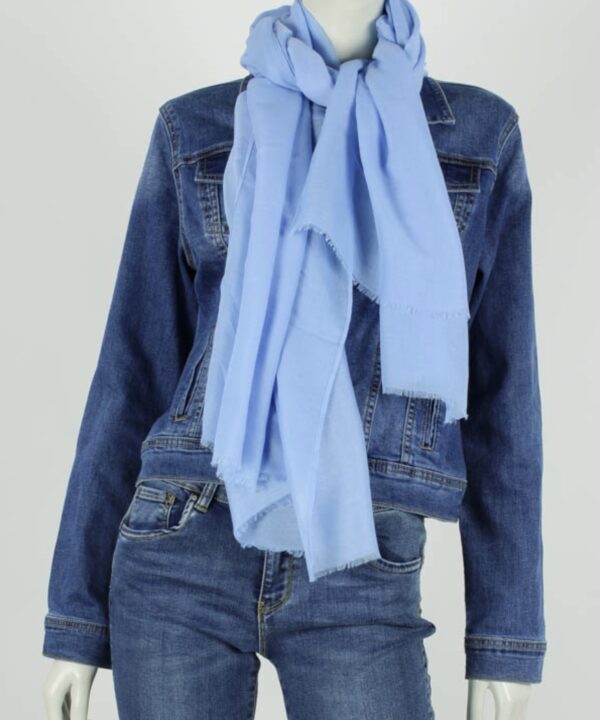 Trendy Mode Tholen - Sjaal Bibi Licht Blauw