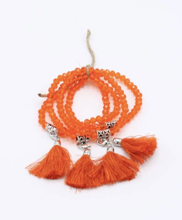 Trendy Mode Tholen -Armbandje Evita Oranje