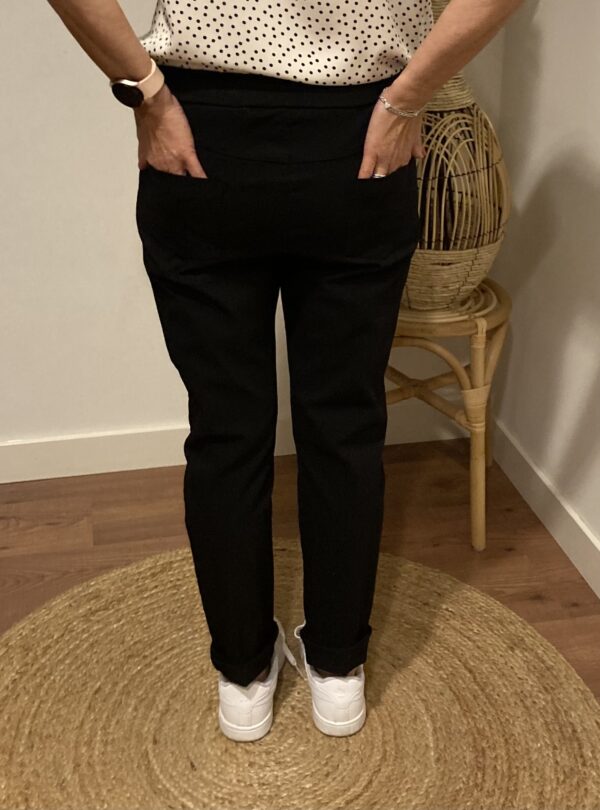 Trendy Mode Tholen - Stretchbroek Zwart Uni