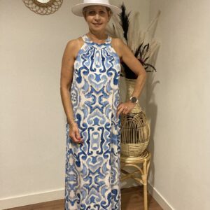 Trendy Mode Tholen - Jurk Sevilla Blauw