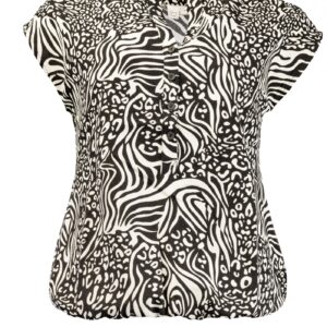 Trendy Mode Tholen - Shirt Lucie Black Wildlife