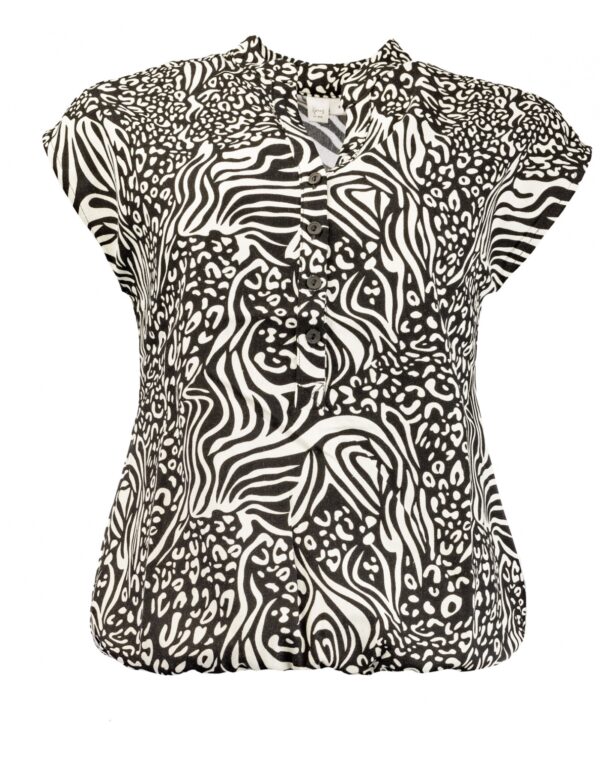 Trendy Mode Tholen - Shirt Lucie Black Wildlife