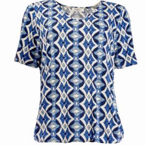 Trendy Mode Tholen - NED Shirt Xavier Blue Summer Retro