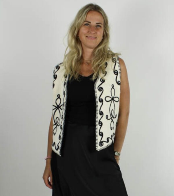 Trendy Mode Tholen - Gilet Farla Ecru