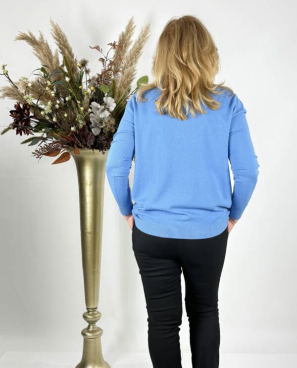 Trendy Mode Tholen - Trui Melly Jeans Blauw