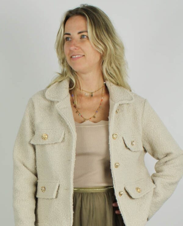 Trendy Mode Tholen - Jacket Carmen Licht Beige