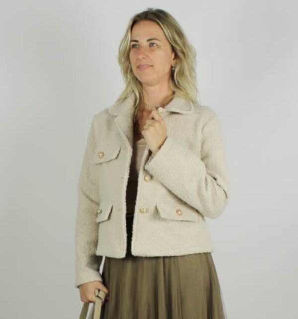 Trendy Mode Tholen - Jacket Carmen Licht Beige