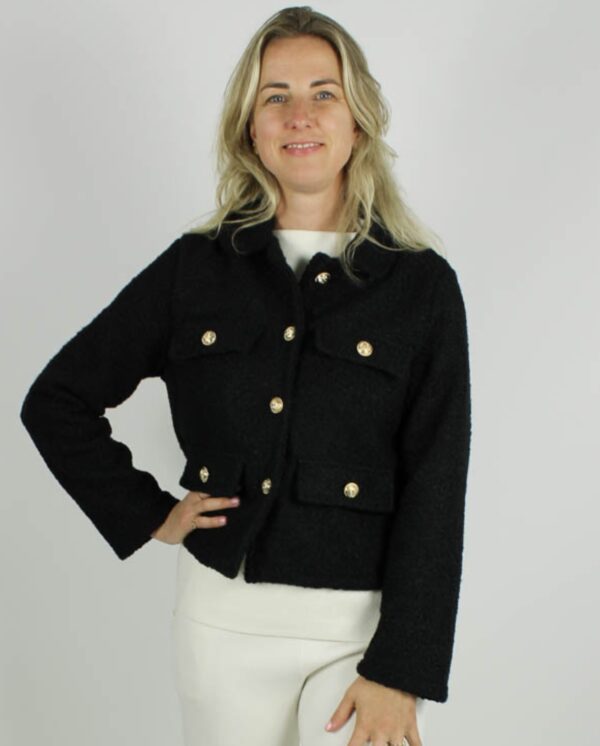 Trendy Mode Tholen - Jacket Carmen Zwart