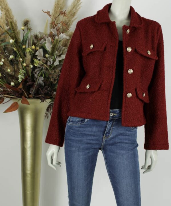 Trendy Mode Tholen - Jacket Carmen Wijn Rood