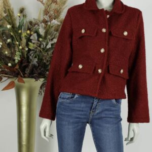 Trendy Mode Tholen - Jacket Carmen Wijn Rood