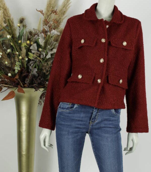 Trendy Mode Tholen - Jacket Carmen Wijn Rood