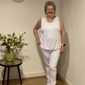 Trendy Mode Tholen - Ballon Top Zonder Mouw Wit