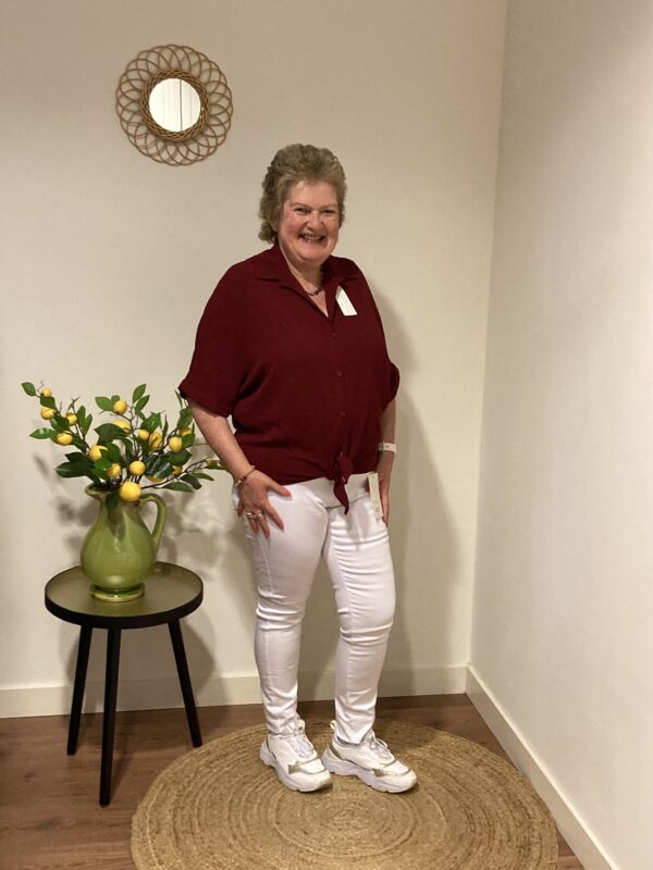 Trendy Mode Tholen - Blouse Grace Bordeauxrood