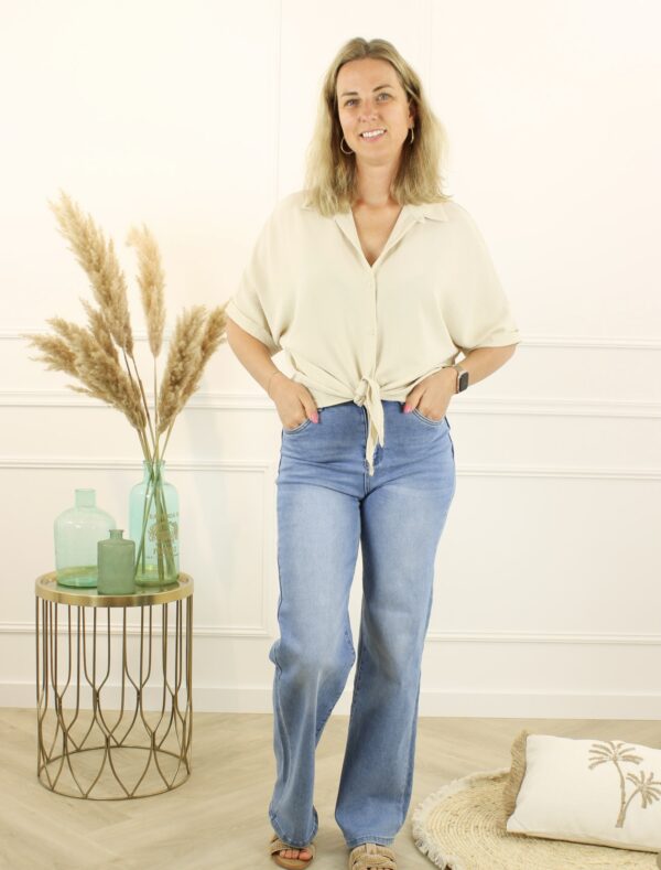 Trendy Mode Tholen - Blouse Grace Licht Beige