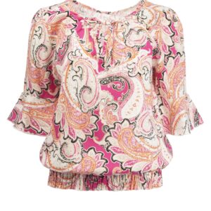 Trendy Mode Tholen - NED Shirt Rio Pink Paisley Woven