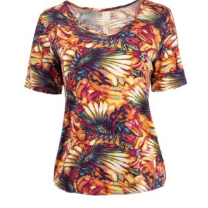 Trendy Mode Tholen - NED Shirt Xavier Flower Tricot Multicolor
